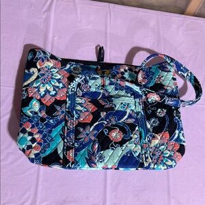 Vera Bradley Quilted Blue and Pink Tote